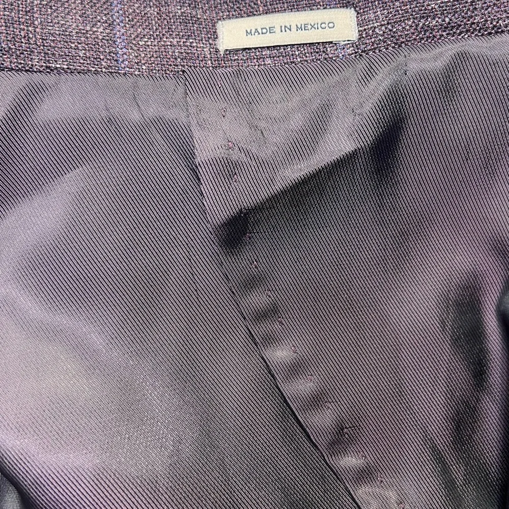 Joseph Abboud Slim Fit Wool Blend Sport Coat Purple Large